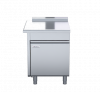 waldorf 800 series btl8700-cd-lh - 700mm bench top low back version - cabinet base with fixed front panel