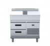 waldorf 800 series btl8900-rb - 900mm bench top low back version  refrigerated base