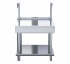 waldorf 800 series btl8900s-ls - 900mm bench top with salamander support low back version  leg stand