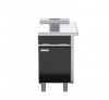 waldorf bold btlb8550-cd-rh - 550mm bench top low back version - cabinet base with fixed front panel