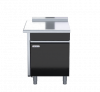 waldorf bold btlb8700-cd-lh - 700mm bench top low back version - cabinet base with fixed front panel