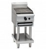 waldorf 800 series chl8450g-ls - 450mm gas chargrill low back version - leg stand
