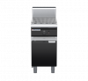 waldorf bold ch8450gh-cd-b0 450mm gas chargrill / barbecue on cabinet base with door and high splashback