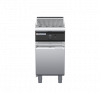 waldorf cue ch8450gl-cd-c0 450mm gas chargrill / barbecue on cabinet base with door and low splashback