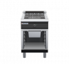 waldorf bold ch8600edl-cb-b0 600mm electric chargrill / barbecue on cabinet base with low splashback