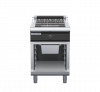 waldorf cue ch8600edl-cb-c0 600mm electric chargrill / barbecue on cabinet base with low splashback