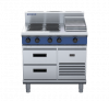 blue seal evolution series e516c-rb - 900mm electric cooktop  refrigerated base