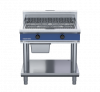 blue seal evolution series e596d-ls - 900mm electric chargrill  leg stand