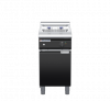 waldorf bold fn8124el-b0 450mm electric fryer with mechanical control and low splashback