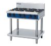 blue seal evolution series g516d-ls - 900mm gas cooktop  leg stand