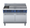 blue seal evolution series g528a - 1200mm gas range double static oven