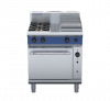blue seal evolution series g54c - 750mm gas range convection oven