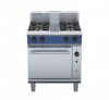 blue seal evolution series g54d - 750mm gas range convection oven