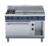 blue seal evolution series ge508a - 1200mm gas range electric static oven