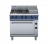 blue seal evolution series ge56c - 900mm gas range electric convection oven