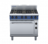 blue seal evolution series ge56d - 900mm gas range electric convection oven