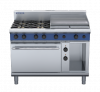 blue seal evolution series ge58b - 1200mm gas range electric convection oven