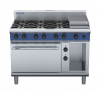 blue seal evolution series ge58c - 1200mm gas range electric convection oven