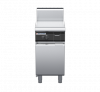 waldorf cue gp8450ghcr-cd-c0 450mm gas griddle on cabinet base with door and high splashback