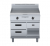 waldorf 800 series gp8900e-rb - 900mm electric griddle - refrigerated base