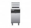 waldorf cue in8100hf-cd-c0 450mm electric induction cooktop on cabinet base with door and high splashback