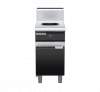 waldorf bold in8100hw5-cd-b0 450mm electric induction wok on cabinet base with door and high splashback