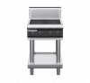 waldorf cue in8400hr2-ls-c0 600mm electric induction cooktop on leg stand with high splashback
