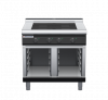 waldorf bold in8400lf-cb-b0 900mm electric induction cooktop on cabinet base with low splashback