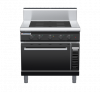waldorf bold in8410echf-b0 900mm induction oven range electric convection oven with high splashback