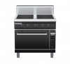 waldorf bold in8410echr5f-b0 900mm induction oven range electric convection oven with high splashback
