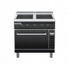 waldorf bold in8410eclr5-b0 900mm induction oven range electric convection oven with low splashback