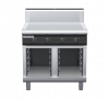 waldorf cue rn8104eh-cb-c0 900mm electric solid top on cabinet base with high splashback