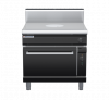 waldorf bold rn8110gch-b0 900mm gas target top oven range with high splashback