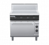 waldorf cue rn8114ech-c0 900mm electric solid top oven range with high splashback