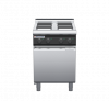 waldorf cue rn8400el-cd-c0 600mm electric cooktop sealed hobs on cabinet base with door and low splashback