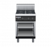 waldorf bold rn8400gh-cb-b0 600mm gas cooktop on cabinet base with high splashback