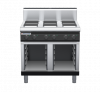 waldorf bold rn8600eh-cb-b0 900mm electric cooktop sealed hobs on cabinet base with high splashback