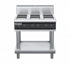 waldorf cue rn8600eh-ls-c0 900mm electric cooktop sealed hobs on leg stand with high splashback