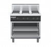 waldorf cue rn8600eh-ob-c0 900mm electric cooktop sealed hobs on open base with high splashback