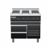 waldorf bold rn8600el-rb-b0 900mm electric cooktop sealed hobs on refrigerated base with low splashback