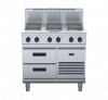waldorf 800 series rn8600se-rb - 900mm electric cooktop sealed hobs - refrigerated base