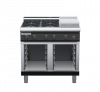 waldorf bold rn8603gl-cb-b0 900mm gas cooktop on cabinet base with low splashback