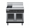 waldorf bold rn8606gh-cb-b0 900mm gas cooktop on cabinet base with high splashback