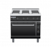 waldorf bold rn8610ecl-b0 900mm electric sealed hobs oven range with low splashback