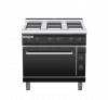 waldorf bold rn8610el-b0 900mm electric sealed hobs oven range with low splashback