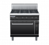 waldorf bold rn8610gch-b0 900mm gas oven range with high splashback
