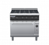 waldorf cue rn8610gl-c0 900mm gas oven range with low splashback