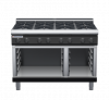 waldorf bold rn8800gl-cb-b0 1200mm gas cooktop on cabinet base with low splashback