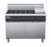 waldorf cue rn8803gh-cd-c0 1200mm gas cooktop oncabinet base with door and high splashback