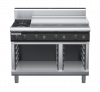 waldorf cue rn8809gh-cb-c0 1200mm gas cooktop on cabinet base with high splashback